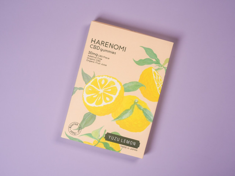 HARENOMI 日本製 高濃度 CBDグミ 柚子檸檬味 1粒30mg